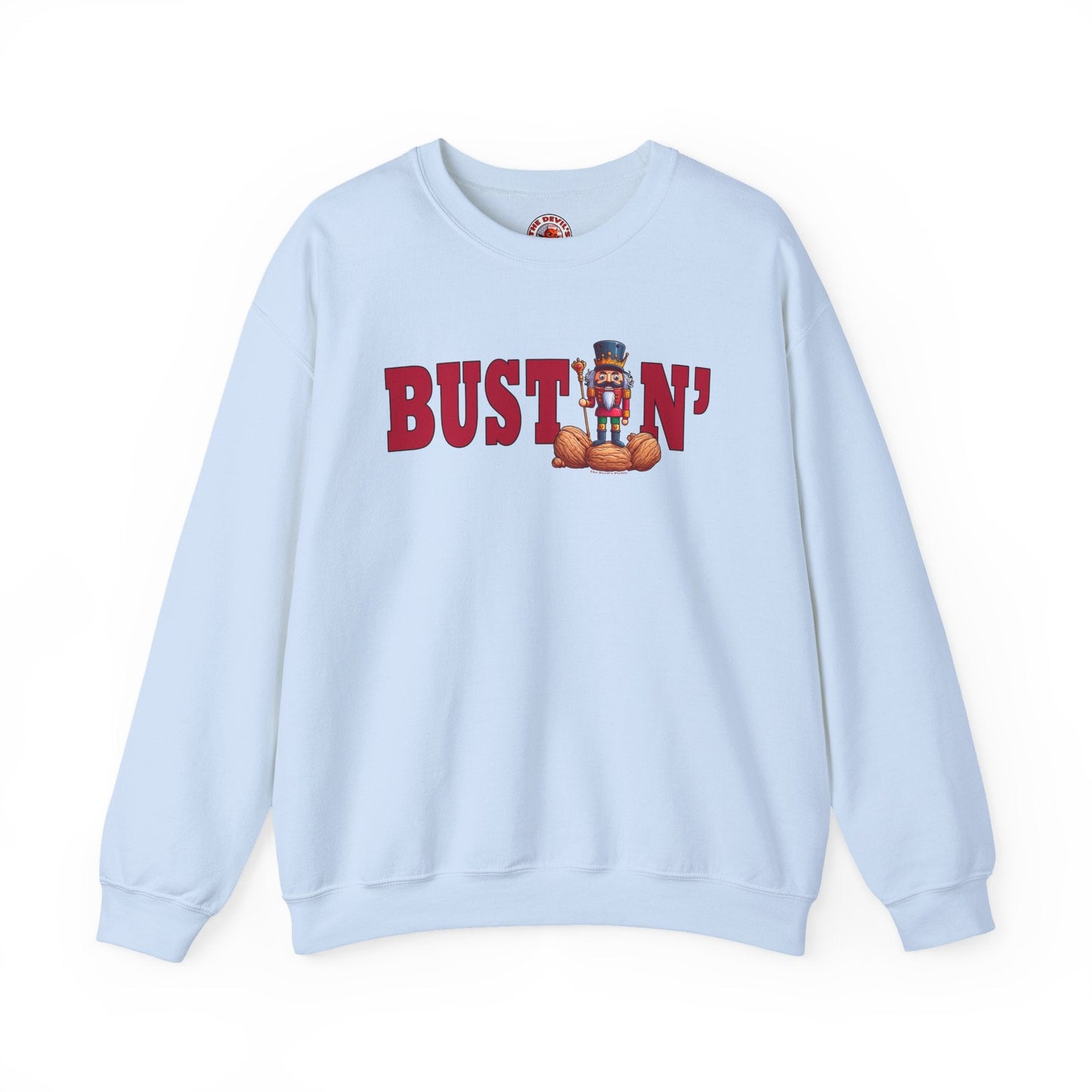 Bustin' Nuts Crewneck Sweatshirt The Devil's Pickle