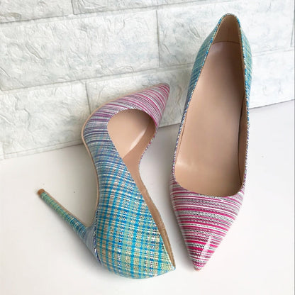 Ladies colorful gradient heels See size chart under “more details” The Fashion Celestial
