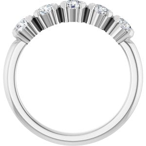 Platinum 1/2 CTW Natural Diamond Anniversary Band Ethereal Legacy Boutiques