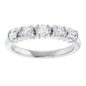 Platinum 1/2 CTW Natural Diamond Anniversary Band Ethereal Legacy Boutiques