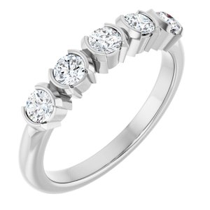 Platinum 1/2 CTW Natural Diamond Anniversary Band Ethereal Legacy Boutiques