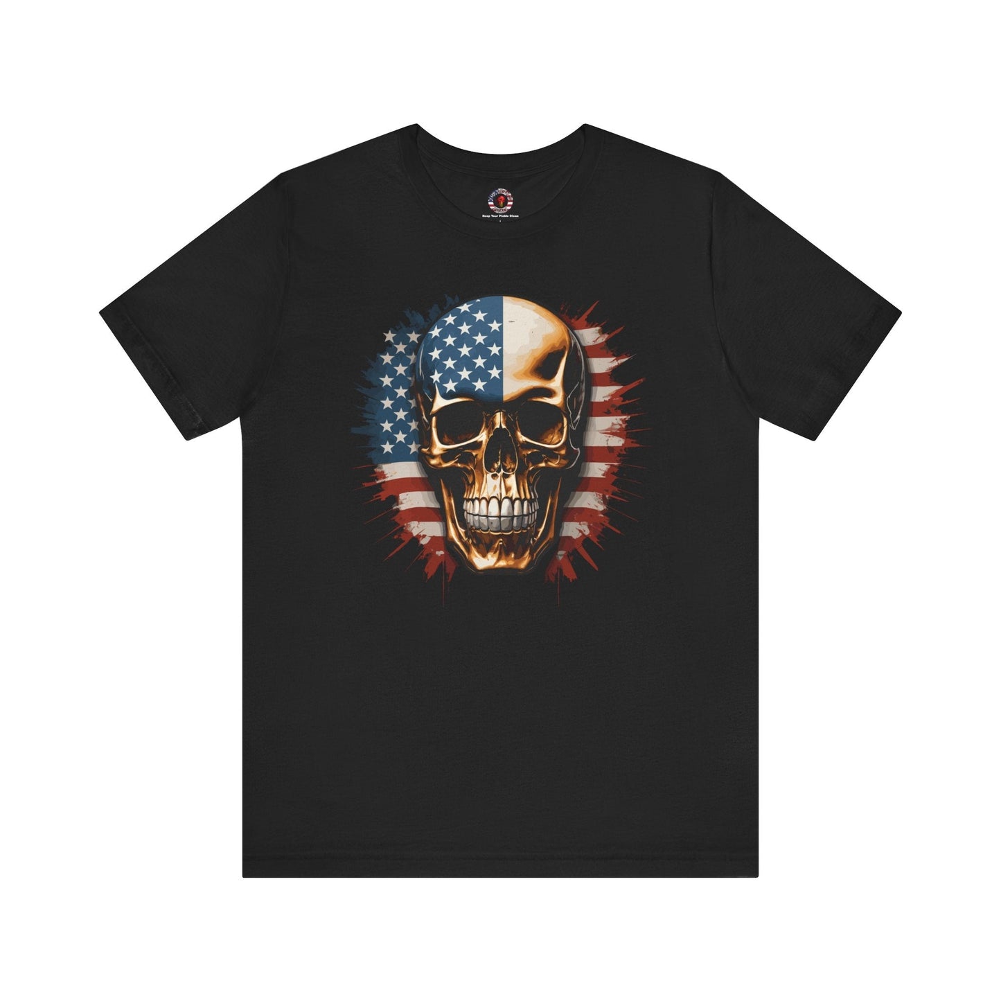American Flag Skull T-Shirt The Devil's Pickle