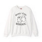 Boo You Whore Crewneck Sweatshirt The Devil's Pickle