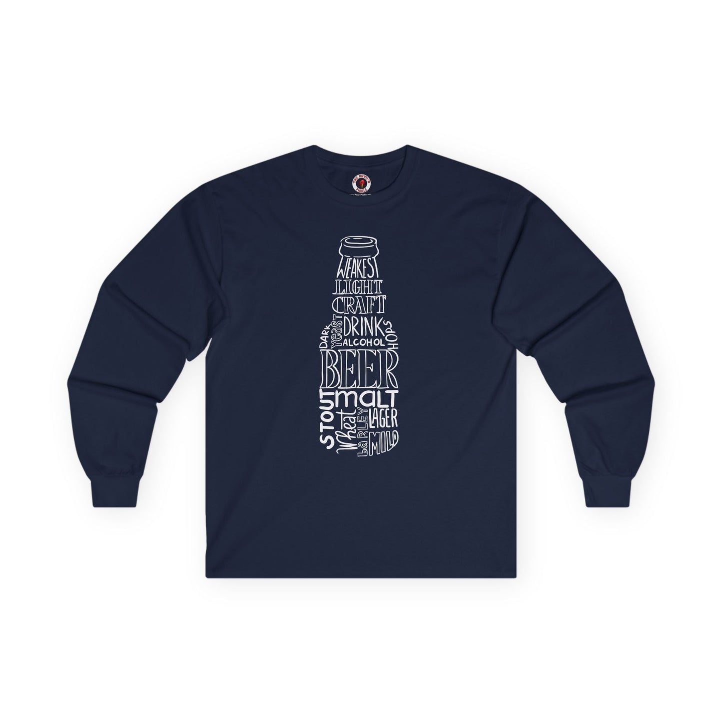 Beer Bottle of Words Long Sleeve Tee The Devil's Pickle