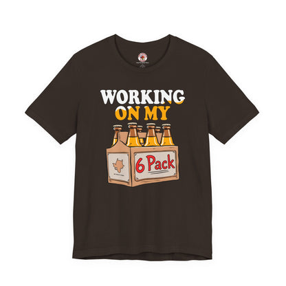 Working On My 6 Pack T-Shirt The Devil's Pickle