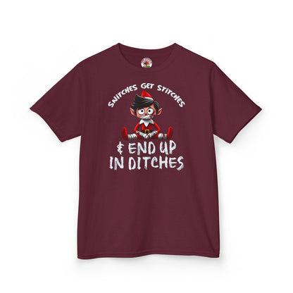 Snitches Get Stitches Kids T-Shirt