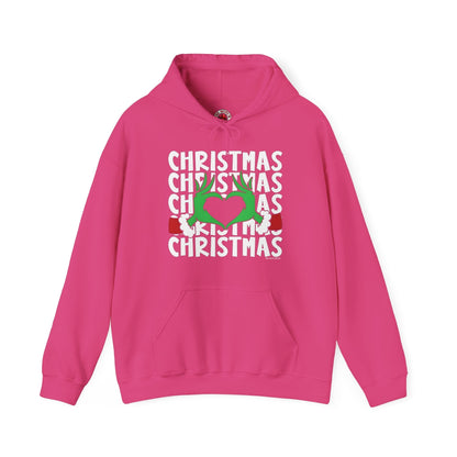 Christmas Heart Hooded Sweatshirt The Devil's Pickle