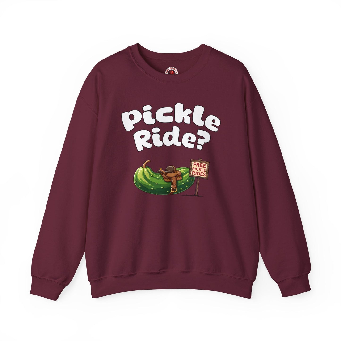 Pickle Ride Crewneck Sweatshirt The Devil's Pickle