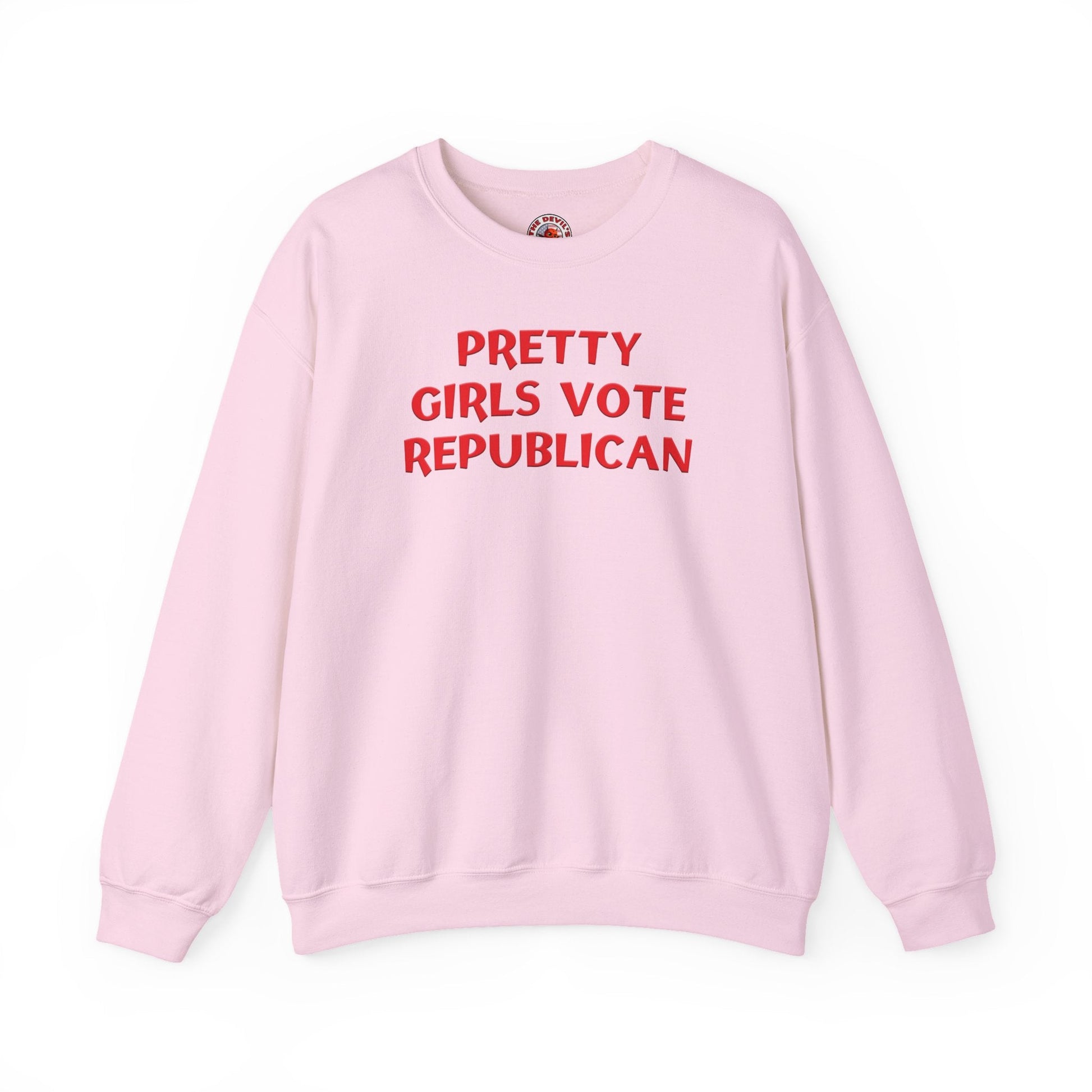 Pretty Girls Vote Republican Crewneck Sweatshirt The Devil's Pickle