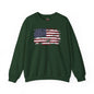 Vintage Style American Flag Crewneck Sweatshirt The Devil's Pickle