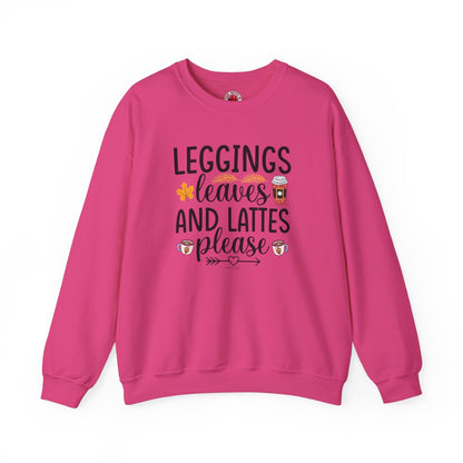 Leggings Leaves and Lattes Please Crewneck Sweatshirt The Devil's Pickle