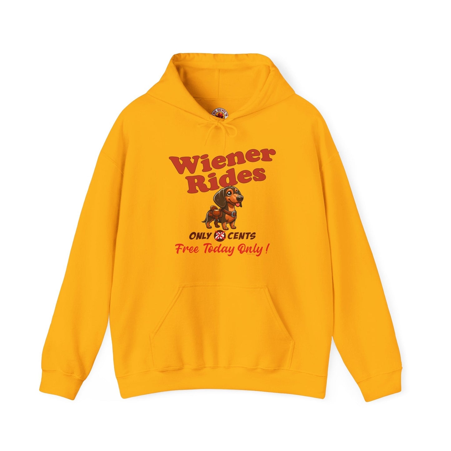 Free Wiener Rides Hooded Sweatshirt The Devil's Pickle