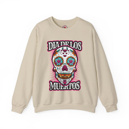 Dia De Los Muertos Skull Crewneck Sweatshirt The Devil's Pickle
