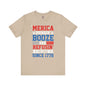 Merica Drinkin Booze And Refusin To Lose T-Shirt The Devil's Pickle