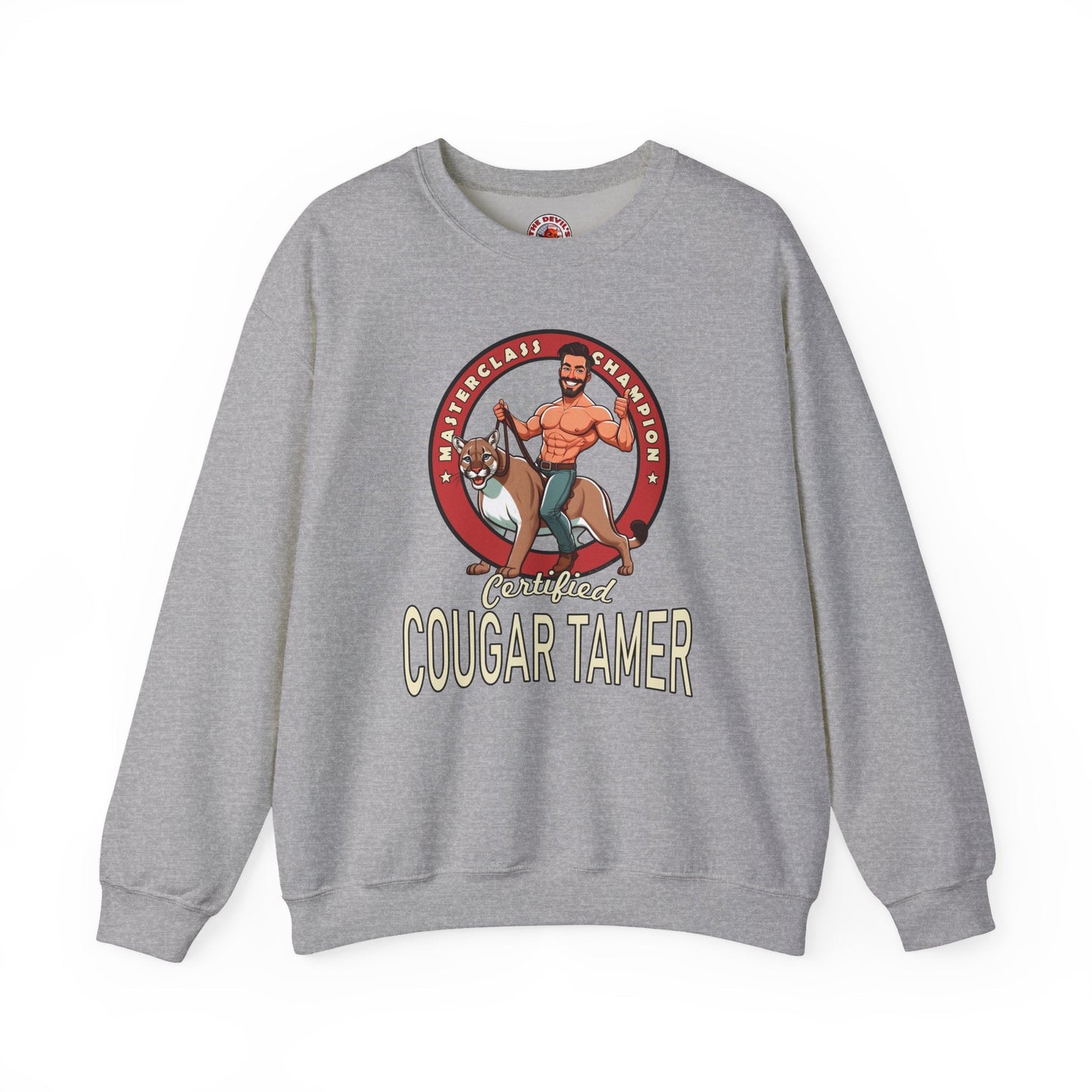 Certified Cougar Tamer Crewneck Sweatshirt The Devil's Pickle
