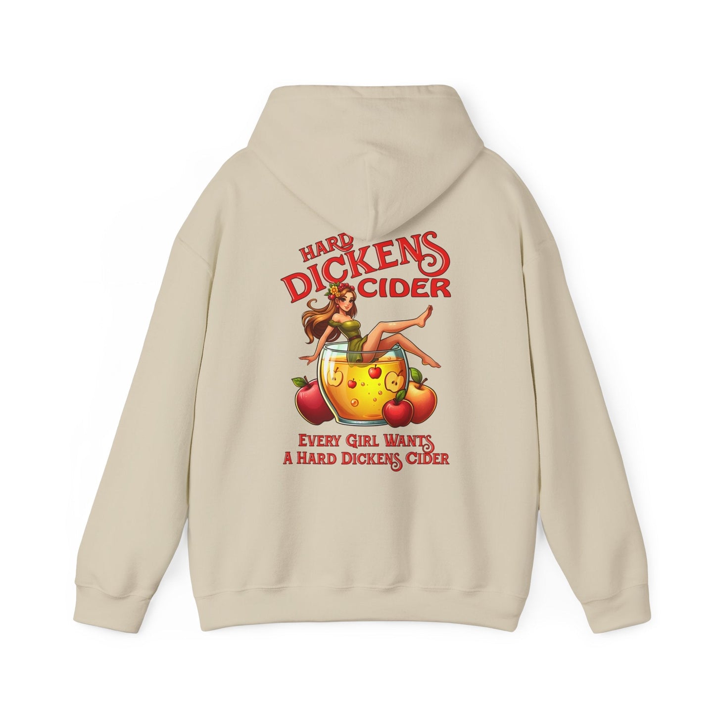 Hard Dickens Cider Front/Back Hooded Sweatshirt The Devil's Pickle