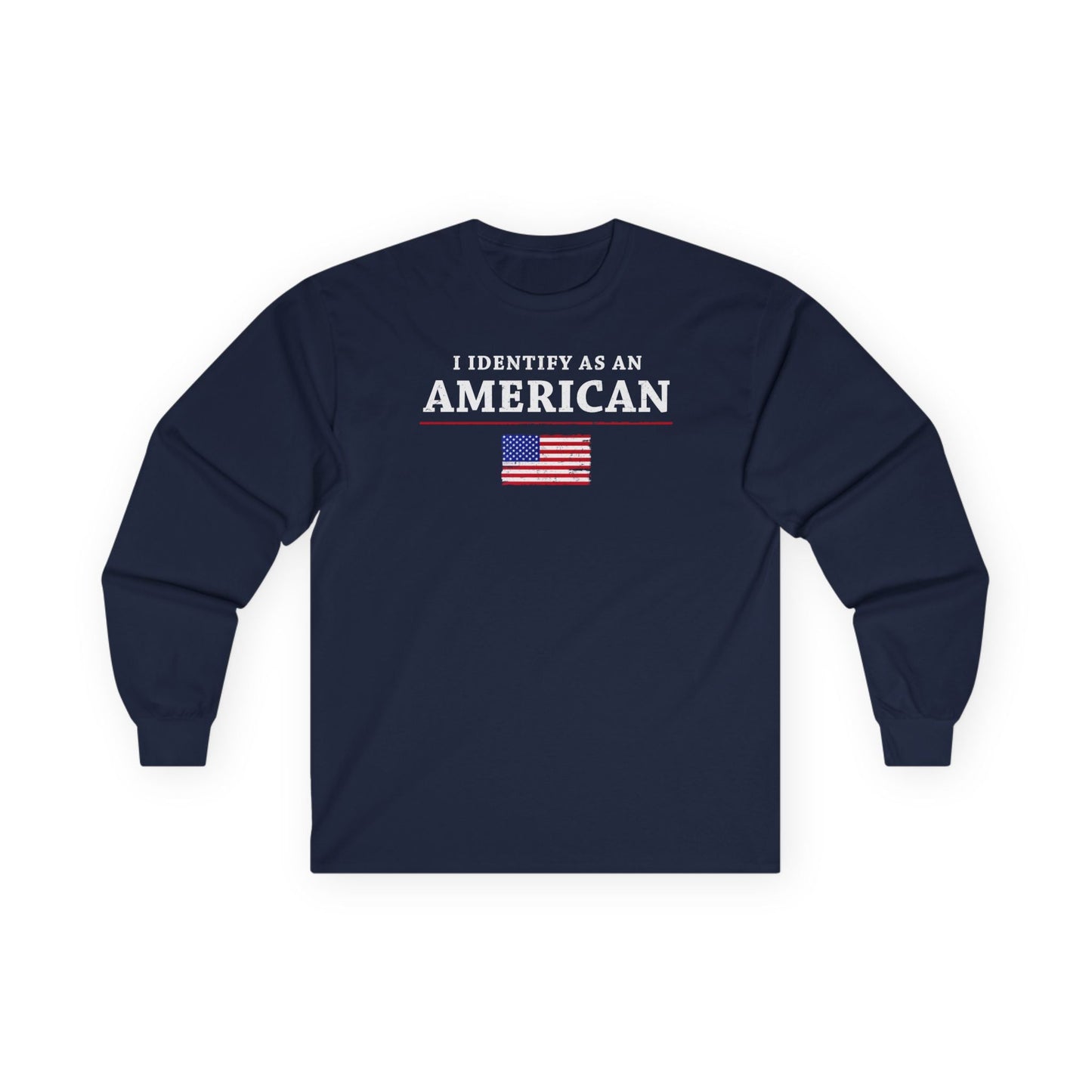 I Identify As An American Long Sleeve Tee The Devil's Pickle
