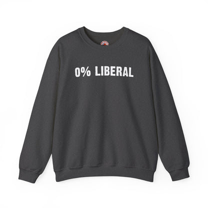 0% Liberal Crewneck Sweatshirt The Devil's Pickle