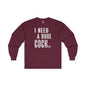 I Need A Huge Cocktail Long Sleeve Tee The Devil's Pickle
