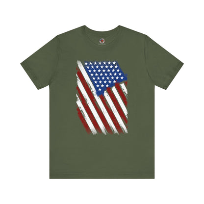 Distressed American Flag T-Shirt The Devil's Pickle