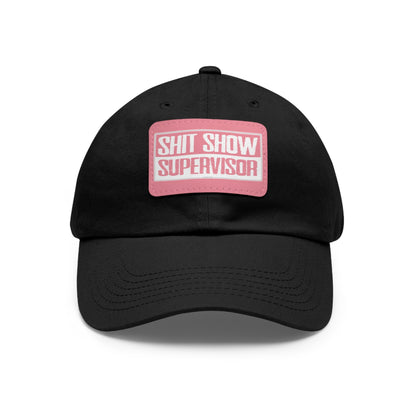 Shit Show Supervisor Hat with Leather Patch The Devil's Pickle