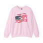 Raise It High American Flag Crewneck Sweatshirt The Devil's Pickle