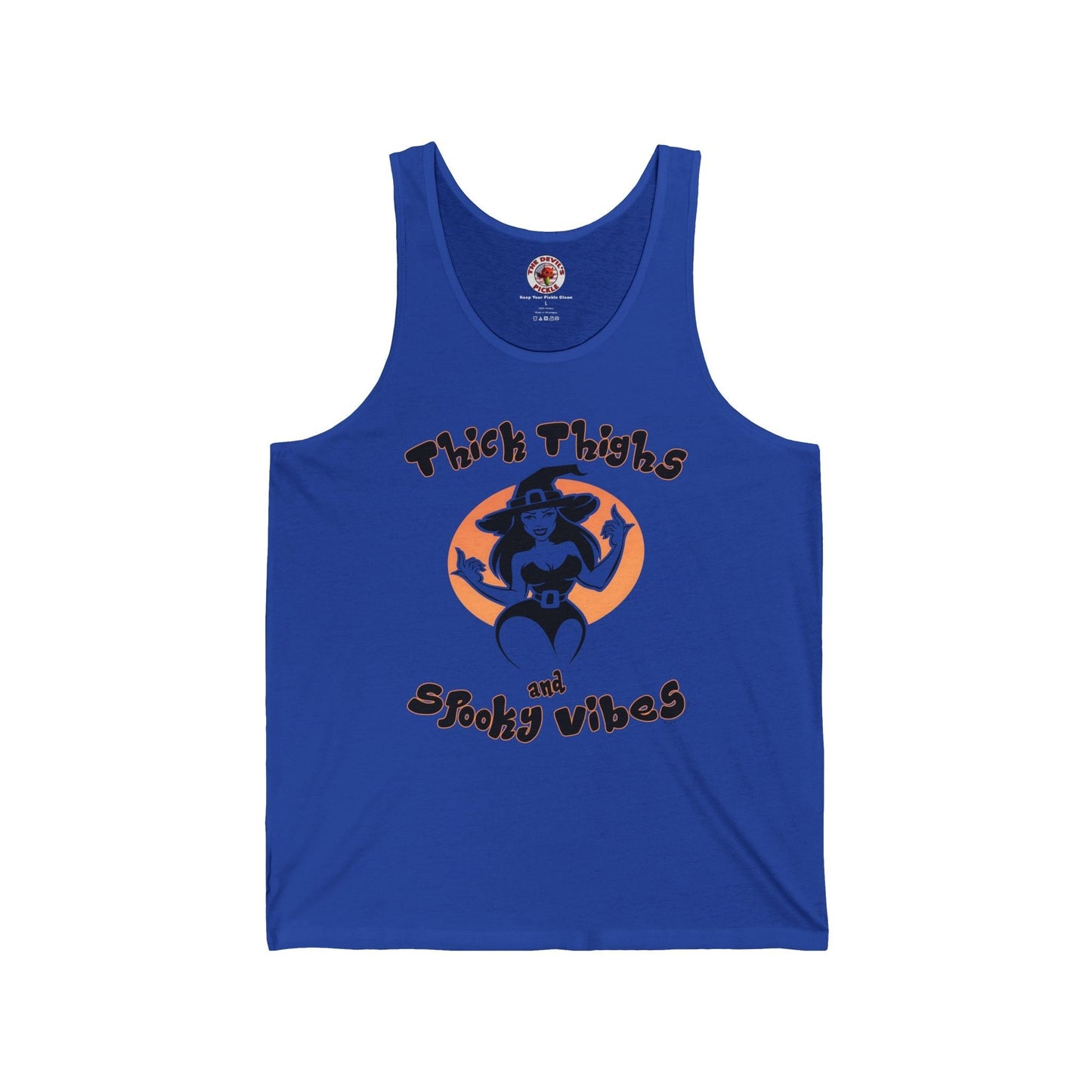 Thick Thighs and Spooky Vibes Tank Top The Devil's Pickle
