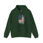 Distressed American Flag Hooded Sweatshirt The Devil's Pickle