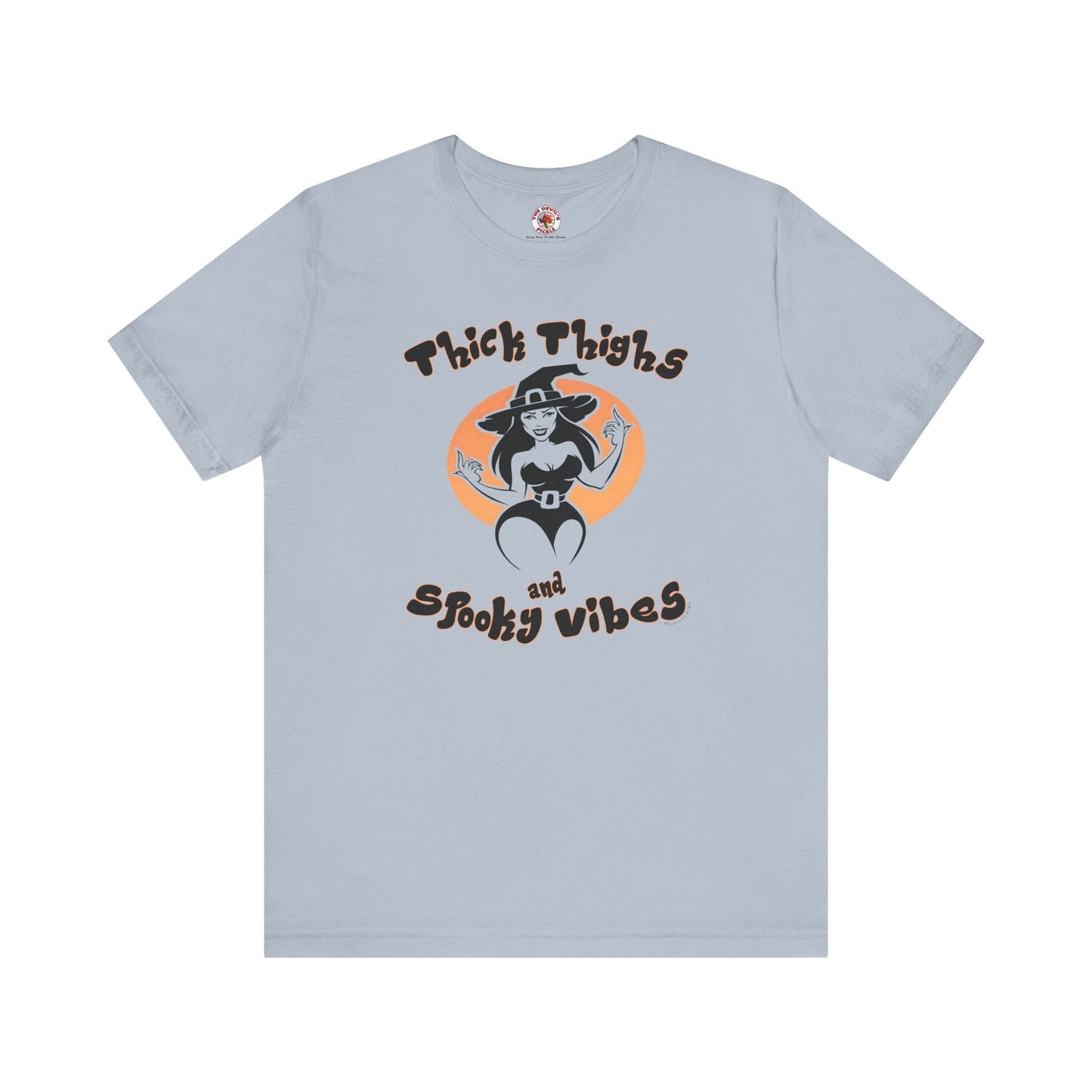 Thick Thighs and Spooky Vibes T-Shirt The Devil's Pickle