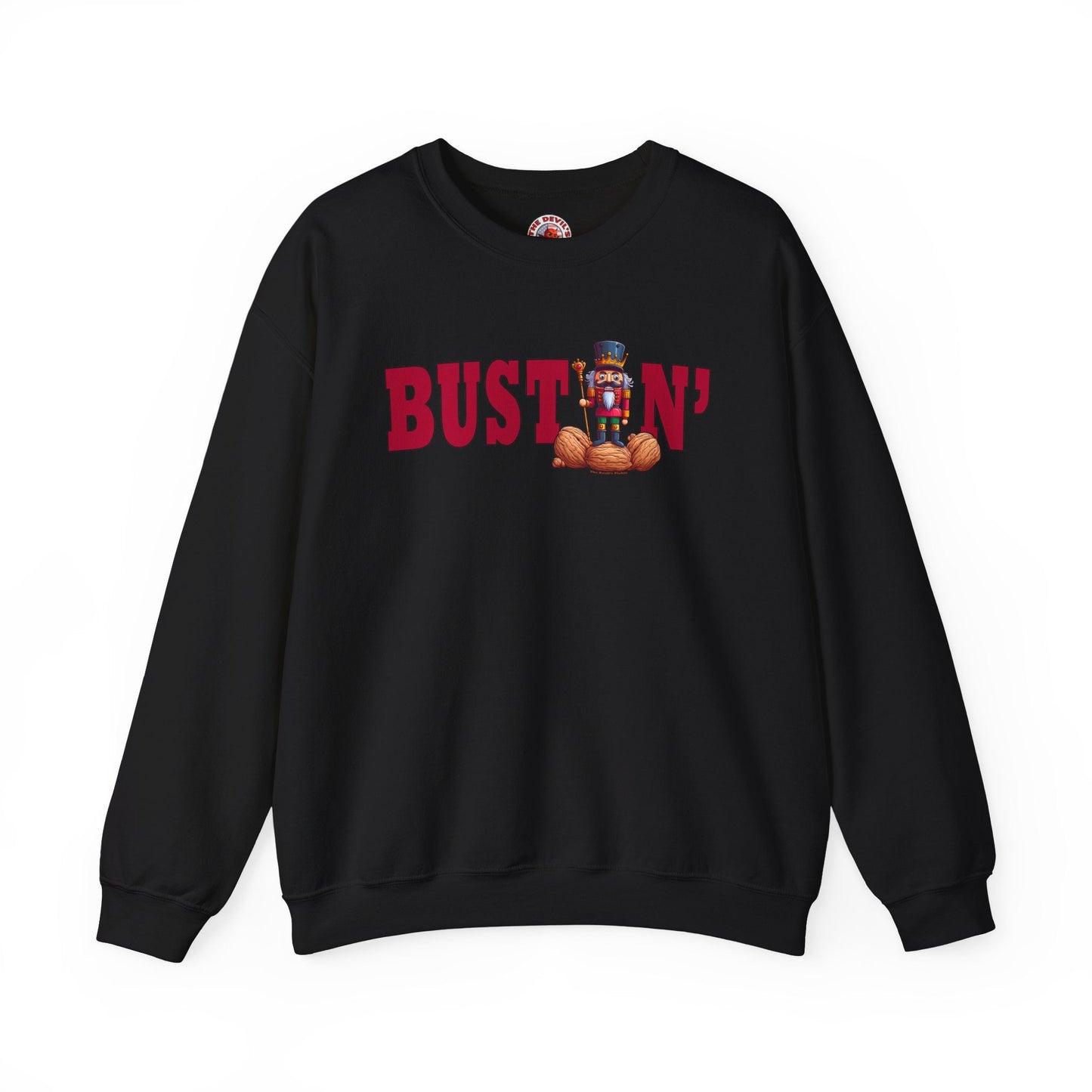 Bustin' Nuts Crewneck Sweatshirt The Devil's Pickle