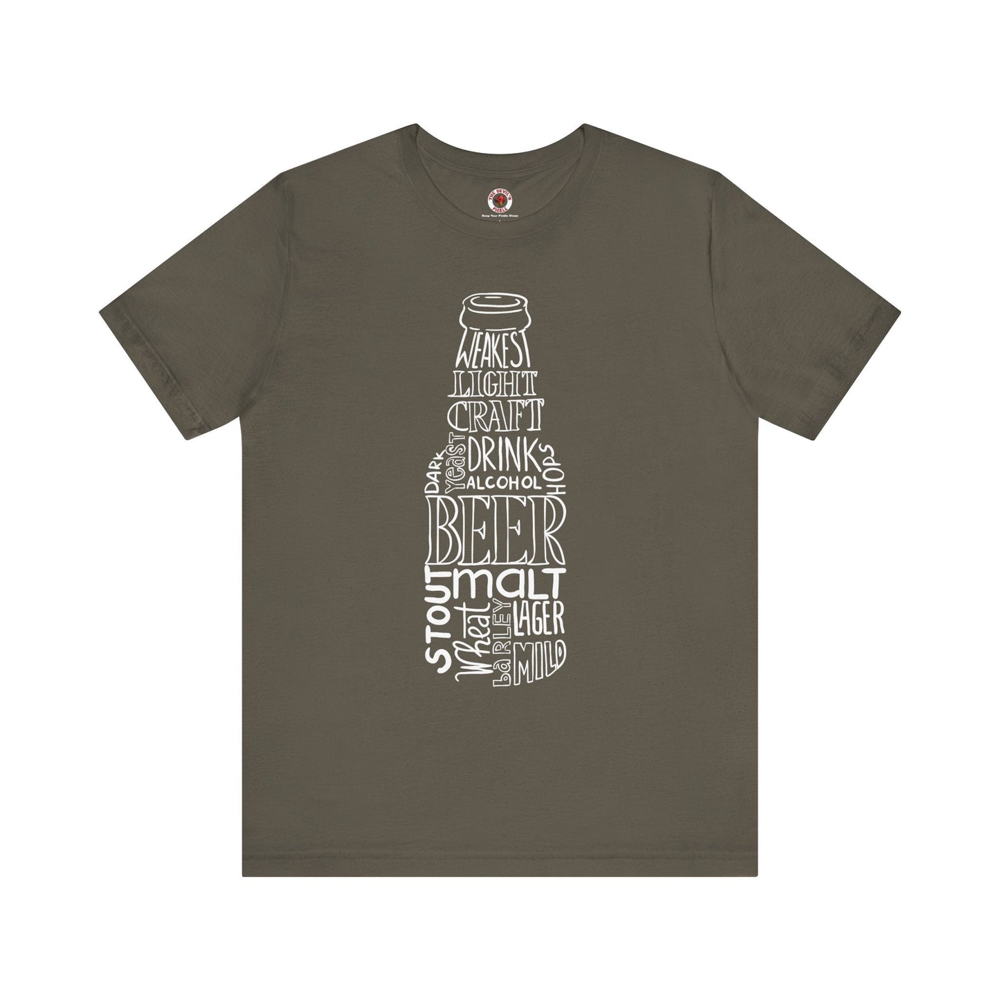 Beer Bottle of Words T-Shirt The Devil's Pickle
