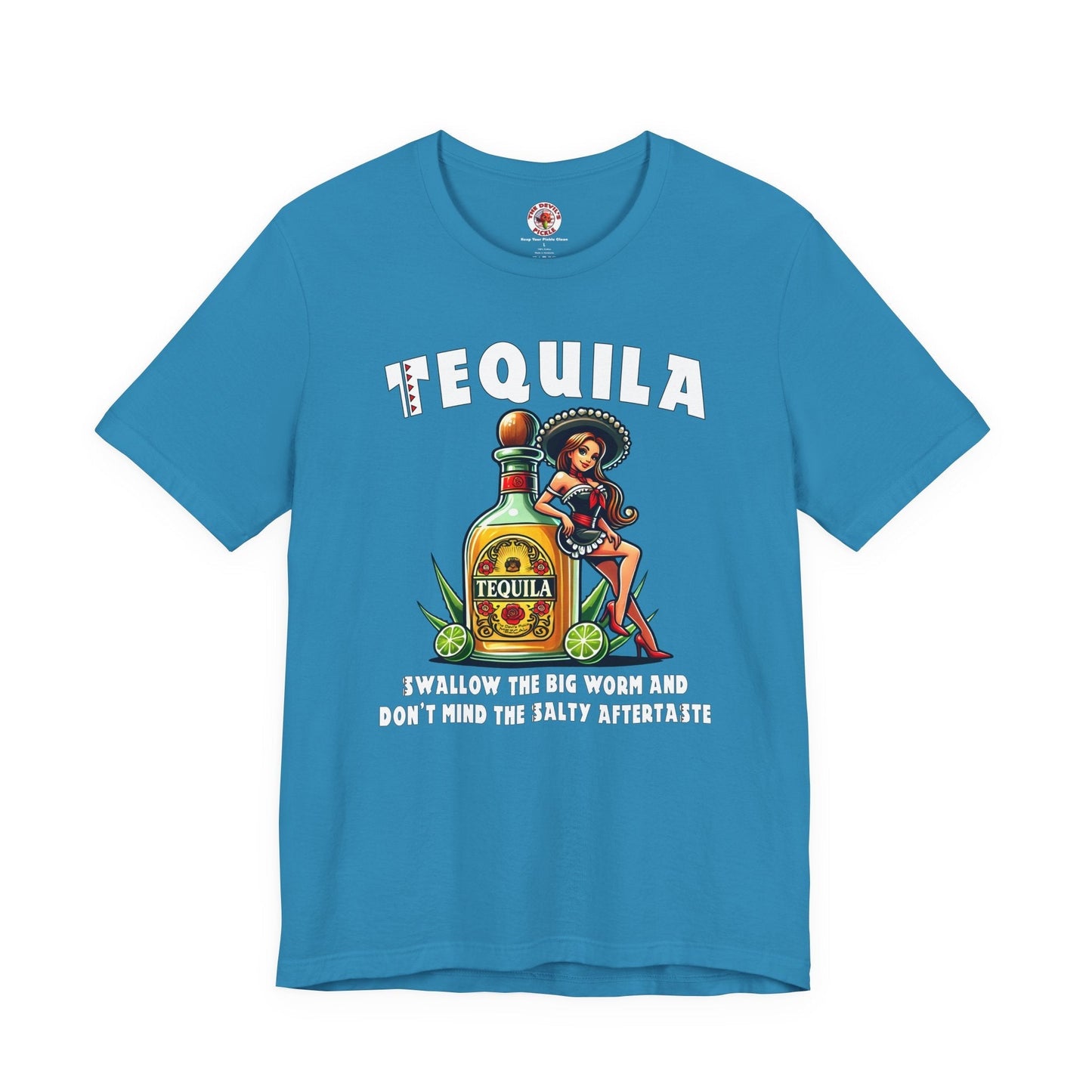 Tequila Swallow The Big Worm T-Shirt The Devil's Pickle