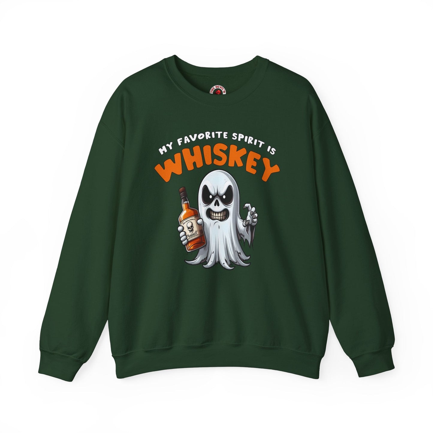 My Favorite Spirit Is Whiskey Crewneck Sweatshirt The Devil's Pickle