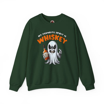 My Favorite Spirit Is Whiskey Crewneck Sweatshirt The Devil's Pickle