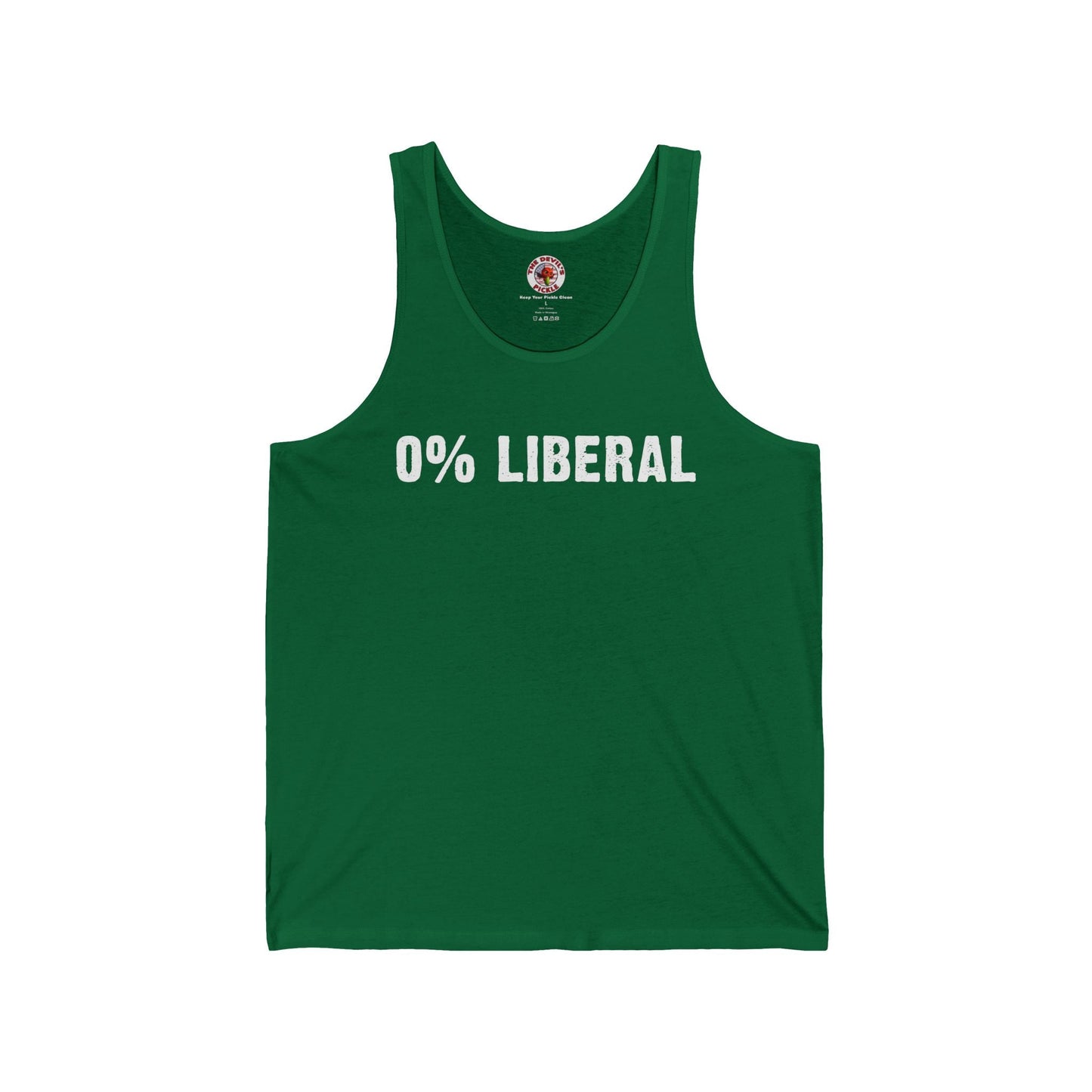 0% Liberal Tank Top The Devil's Pickle