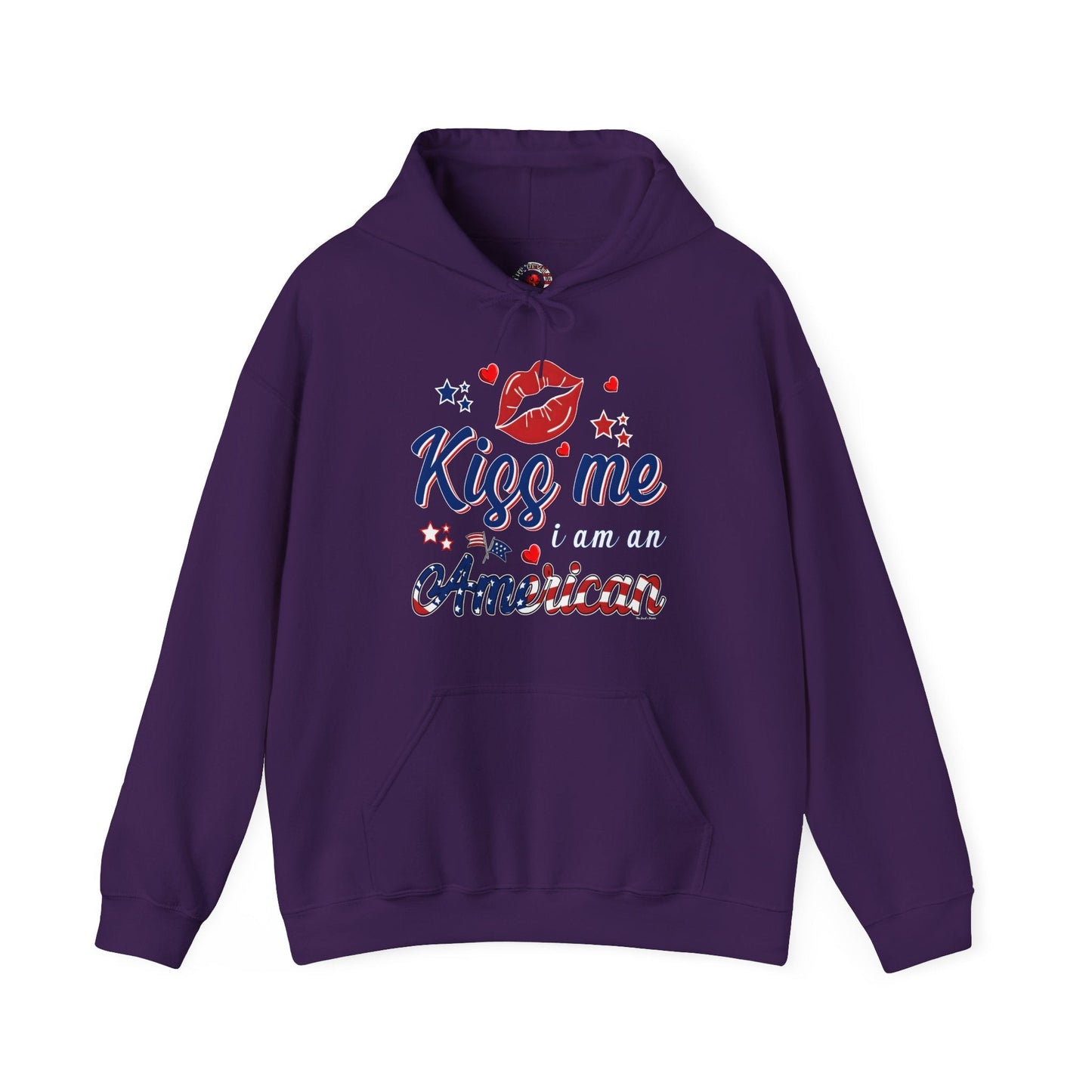 Kiss Me I Am An American Hooded Sweatshirt The Devil's Pickle