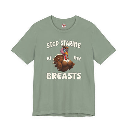 Stop Staring At My Breasts T-Shirt The Devil's Pickle