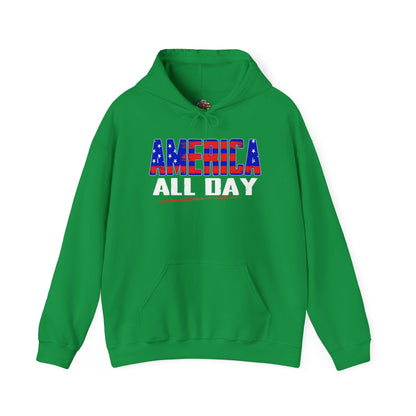 America All Day Hooded Sweatshirt The Devil's Pickle