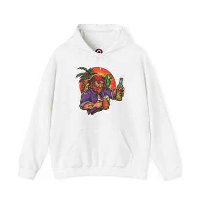 Sunset Pirate Beer Hooded Sweatshirt The Devil's Pickle