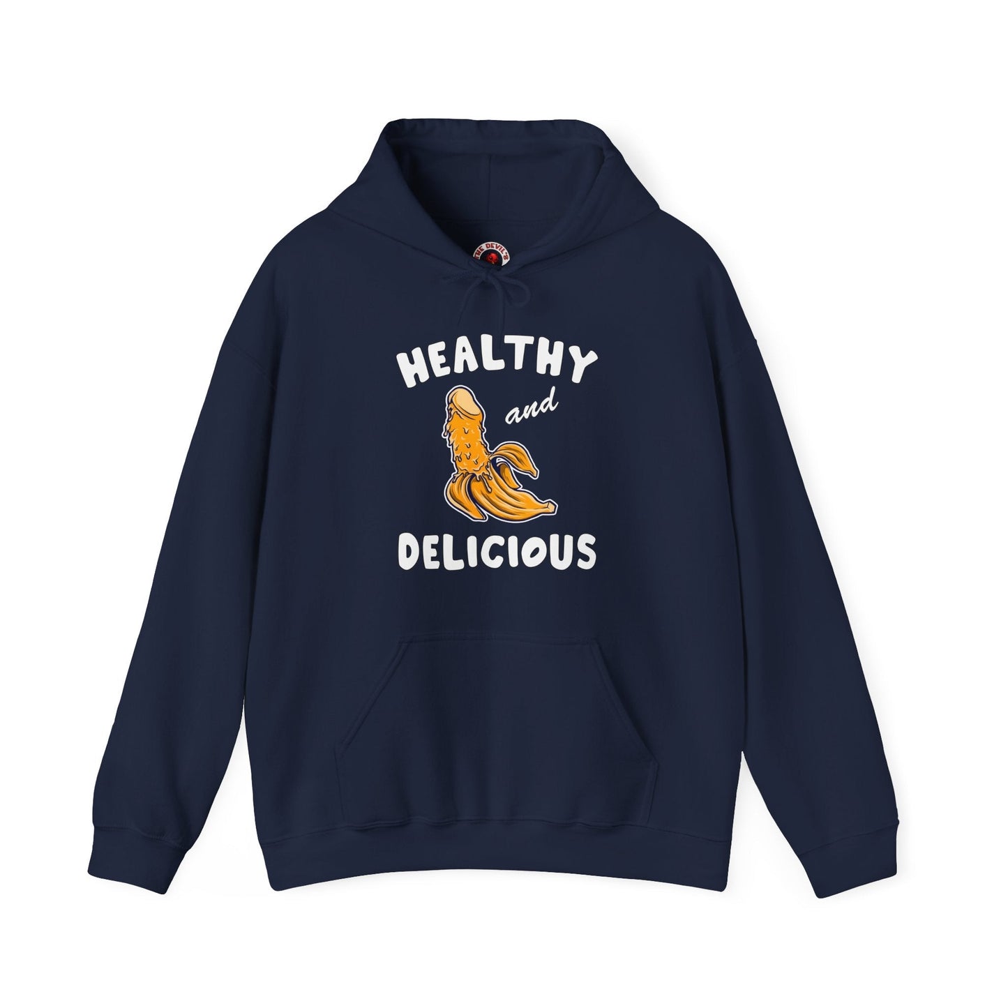 Healthy and Delicious Hooded Sweatshirt The Devil's Pickle