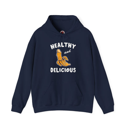 Healthy and Delicious Hooded Sweatshirt The Devil's Pickle