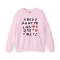 ABC I Love You Crewneck Sweatshirt The Devil's Pickle