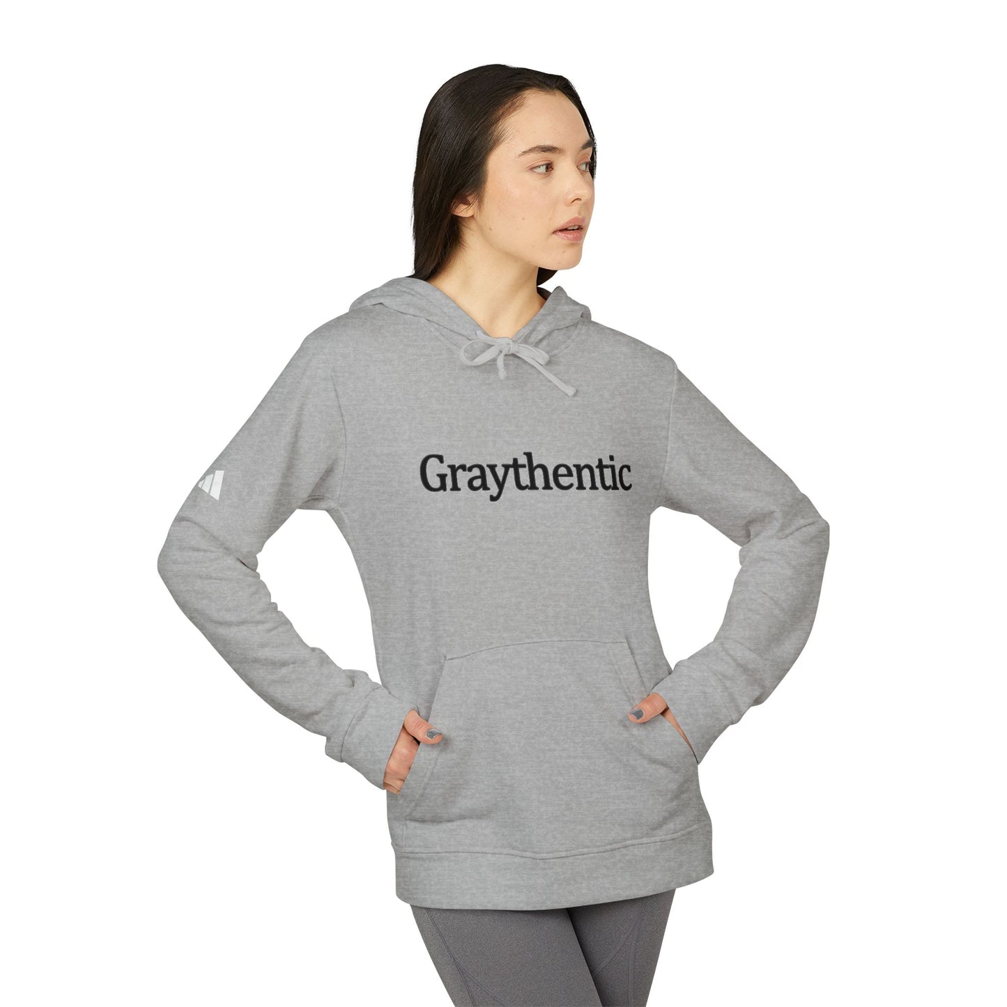 adidas Unisex Fleece Hoodie "Graythentic" Grayceful LLC