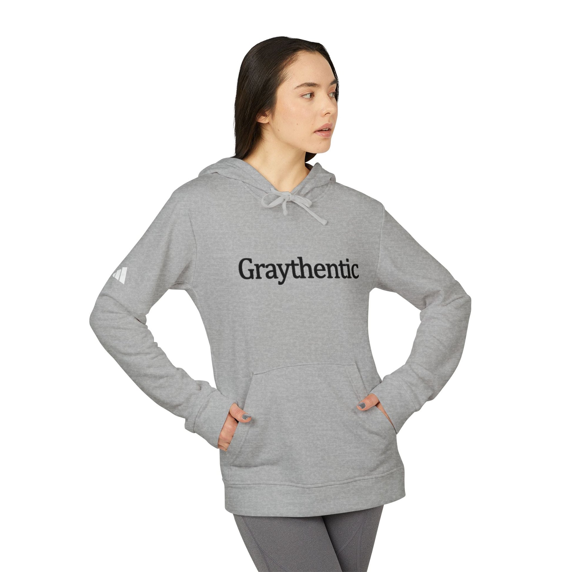 adidas Unisex Fleece Hoodie "Graythentic" Grayceful LLC
