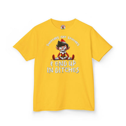 Snitches Get Stitches Kids T-Shirt