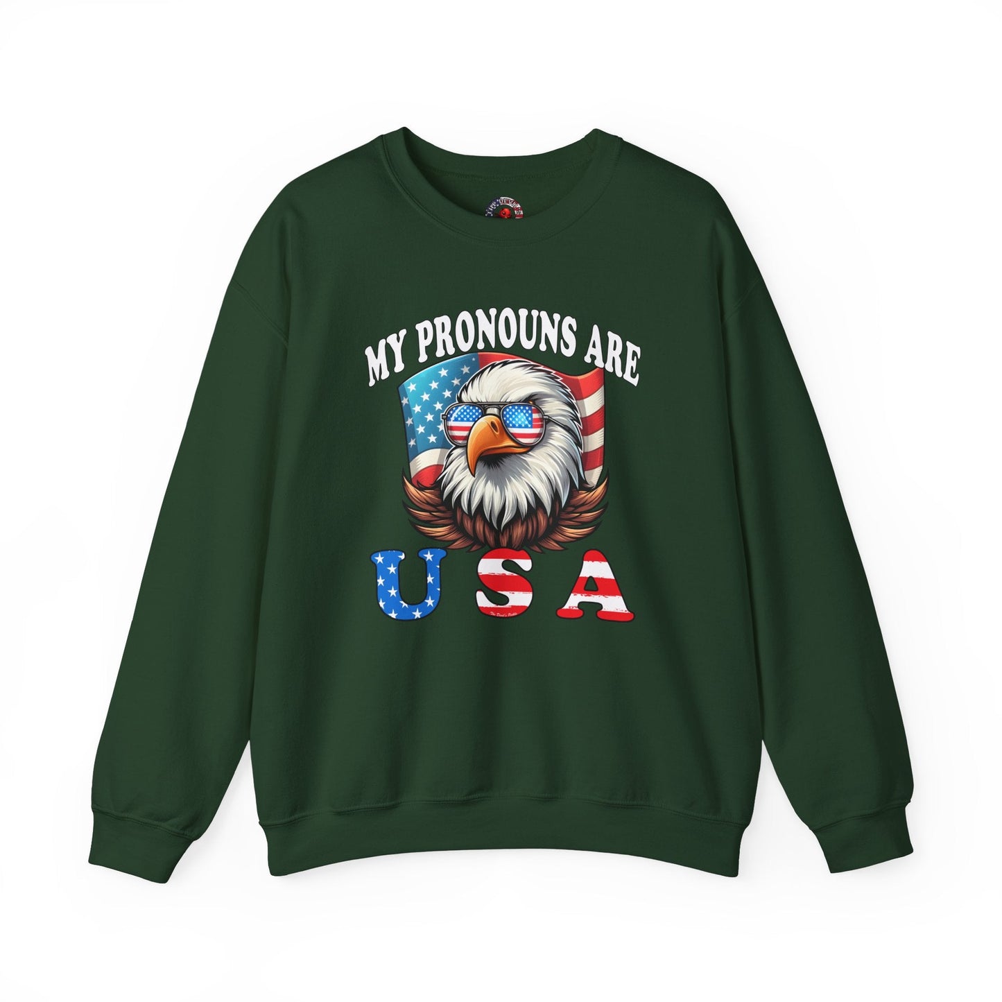 My Pronouns Are U.S.A Crewneck Sweatshirt The Devil's Pickle
