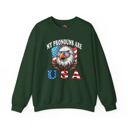 My Pronouns Are U.S.A Crewneck Sweatshirt The Devil's Pickle