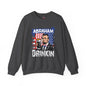 Abraham Drinking Crewneck Sweatshirt The Devil's Pickle