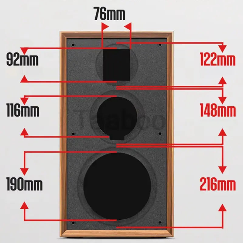 Elevate Your Sound Experience with the 8 Inch Three-Way Labyrinth Speaker Empty Box - Perfect for DIY HiFi Audio Enthusiasts!