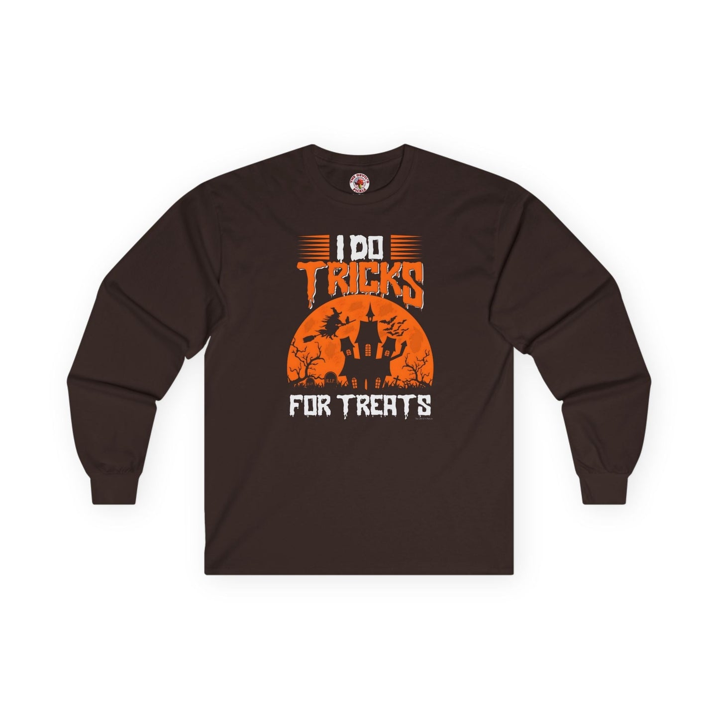 I Do Tricks For Treats Long Sleeve Tee The Devil's Pickle